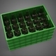 Green Bottle Carrier Plastic Crate Box Container Storage Tray - 3DOcean Item for Sale