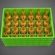 Green Bottles Drink Crate Box Container Storage Tray Rack Array - 3DOcean Item for Sale