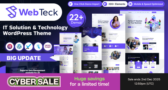 Webteck – IT Solution and AI Technology WordPress Theme