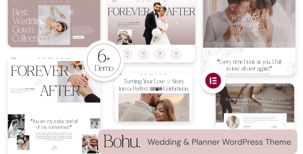 Bohu - Wedding & Planner WordPress Theme