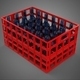 Red Glass Bottle Plastic Crate Box Container Storage Rack Tray - 3DOcean Item for Sale
