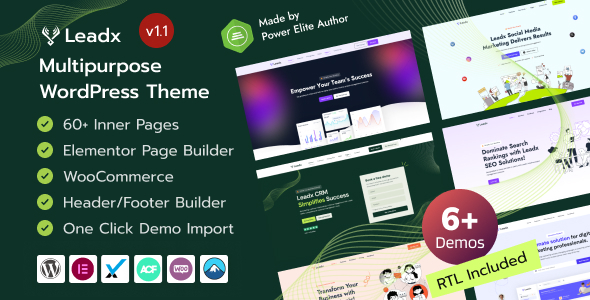 Leadx – Marketing & Business WordPress Theme