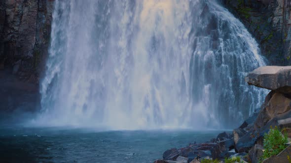 Rainbow Falls in the Ansel Adams Wilderness in California USA