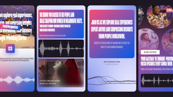 Vertical Audio Visualizer MOGRT