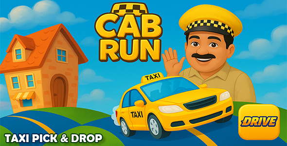 Cab Run – Taxi Pick & Drop Game | Construct 3 | 3D | HTML5