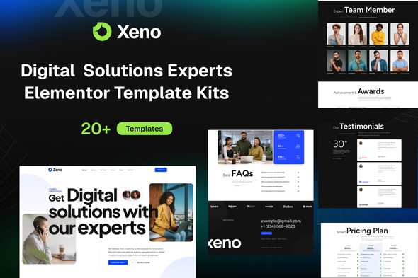 Xeno - Digital Solutions Experts Elementor Template Kits