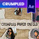 Crumpled Paper Unfold - VideoHive Item for Sale