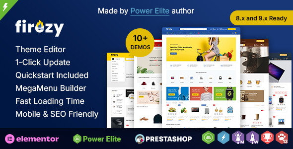 Firezy - Multi purpose Elementor PrestaShop Theme