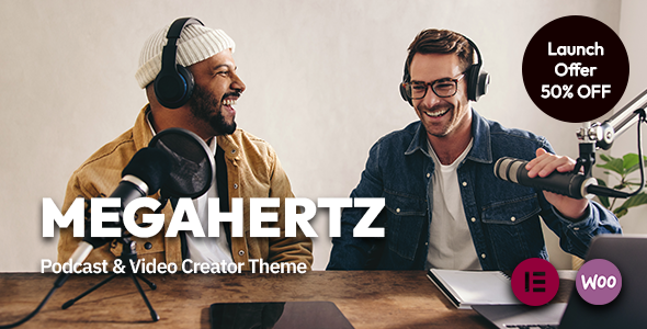 MegaHertz - Podcast and Video Creator WordPress Theme