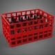 Red Bottle Softdrink Carrier Plastic Crate Box Container Rack - 3DOcean Item for Sale