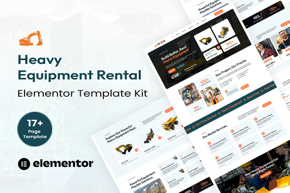Havix - Heavy Equipement Rental Elementor Template Kit