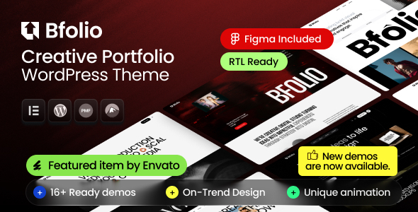 Bfolio - Creative Portfolio WordPress Theme