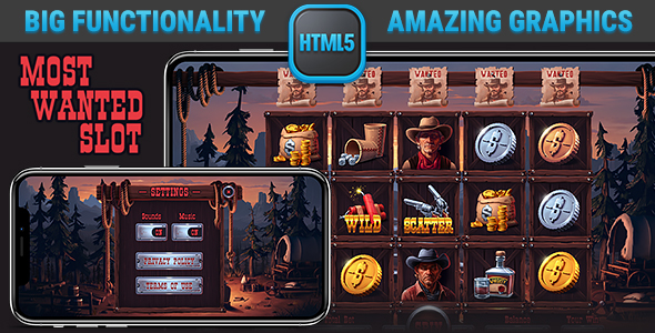 HTML Responsive Slot • Most Wanted Casino Game
