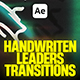 Handwritten Leaders Transitions - VideoHive Item for Sale