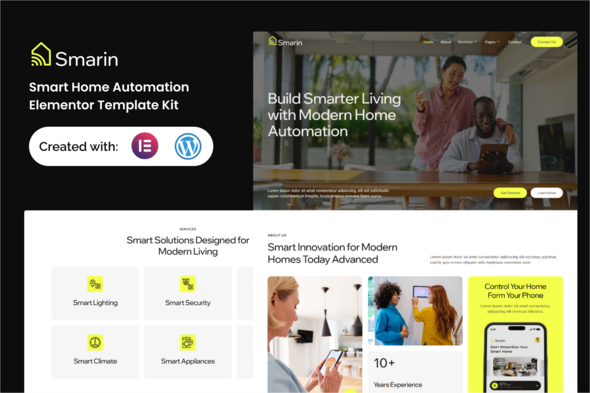 Smarin - Smart Home Automation Elementor Template Kit