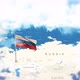 Russia Map And Flag With Clouds - VideoHive Item for Sale