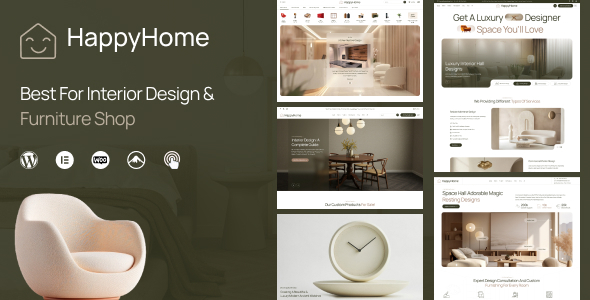 Happyhome - Interior Design & Architecture WordPress Theme