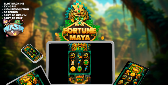 Fortune Maya - HTML 5 Slot Machine Game | Source Code
