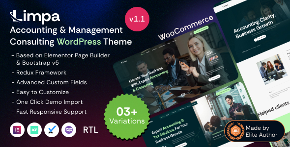 Limpa – Accounting & Management Consulting WordPress Theme