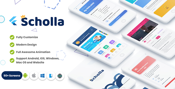 Scholla – Complete School Management UI Kit (Flutter + Web + Desktop)