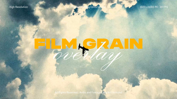Film Grain Overlay Pack for After Effects