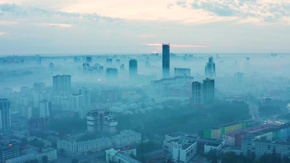 Smog of Smoke Over the City