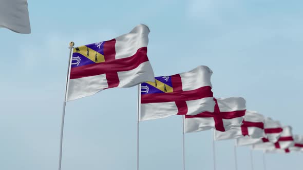 Herm  Row Of Flags 