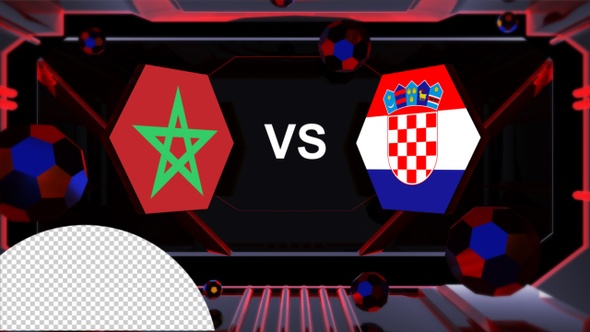 Morocco Vs Croatia Football World Cup Qatar 2022 Vs Card Transitions