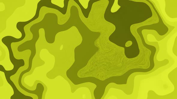 Yellow Color Liquid marbling paint texture background. 4K. 351