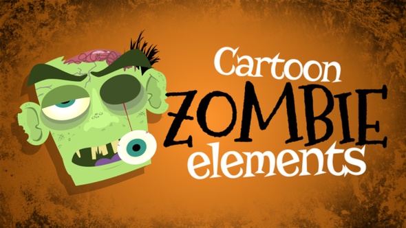 Cartoon Zombie Character Pack 1 - 4K