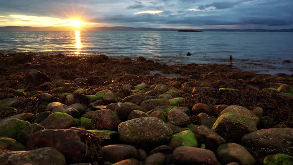 Sunset over the Sea in Norway