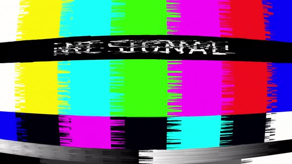 SMPTE Television Color Test Calibration Bars