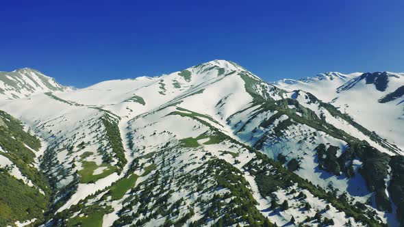 Mountain Meadows and Snow Peaks in Almaty Kazakhstan