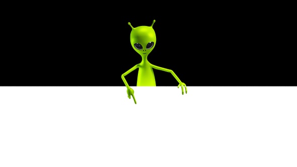 Alien Pointing Down