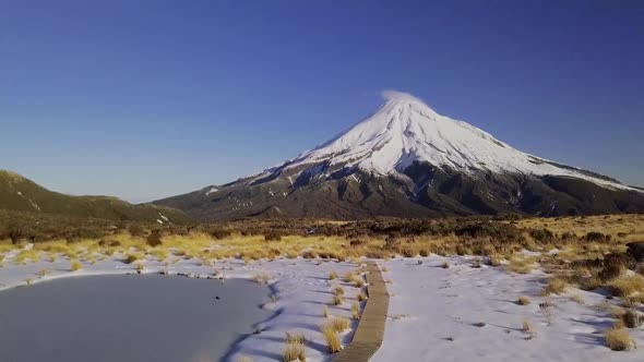 Mount Taranaki volcano