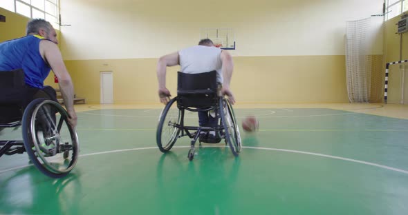 Persons with Disabilities Playing Basketball in the Modern Hall