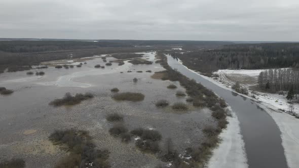 A Bird'seye View of the Berezina River