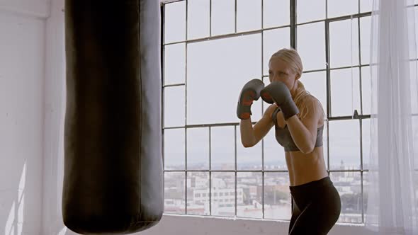 Very Fit Woman Working Out