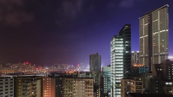 Hong Kong at Night Time Lapse