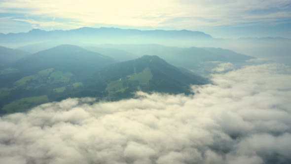 Wide Valley Covered With Clouds 5