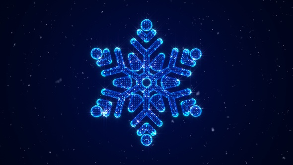 Snowflake 3 D Hologram V13