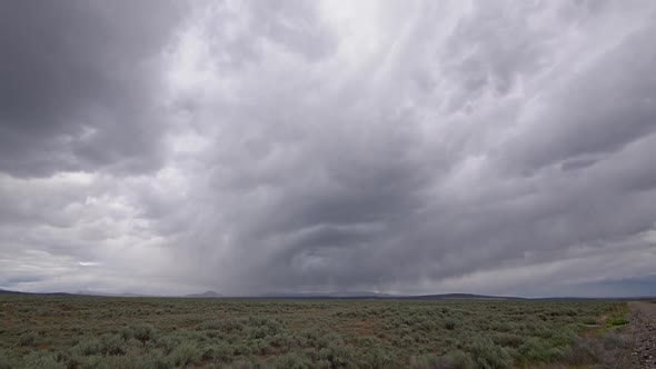 Time lapse of storm clouds moving over the Idaho landscape