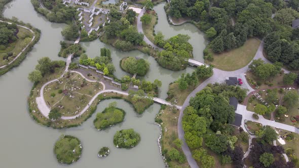 Aerial Yangzhou Garden, China