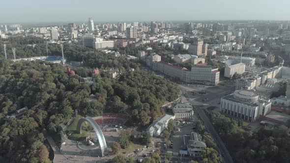 Kyiv, Ukraine. City View. Aerial Landscape