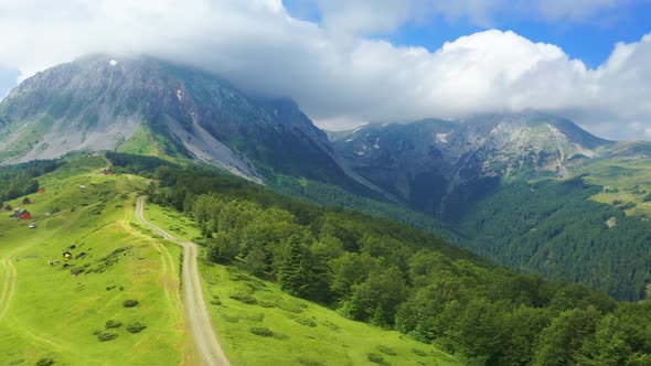 Amazing Landscape in Komovi Mountains Montenegro