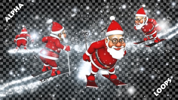 3D Santa Skier Transitions (Alpha Pack) alt