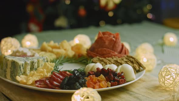 I Add Different Tropic Dried Fruits to Charcuterie Plate