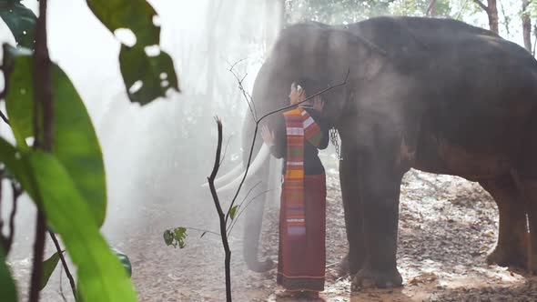 Farmers and monks village in Thailand