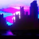 City  Purple Sky Background Loop  Background - VideoHive Item for Sale