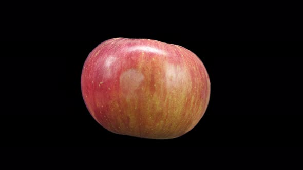 Realistic Apple Rotating With Alpha Channel